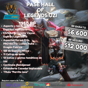 Pase - HALL OF LEGENDS: Uzi